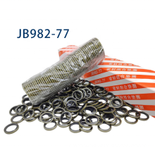 self-centering stainless steel NBR FKM metal rubber bonded seal composite seal gasket